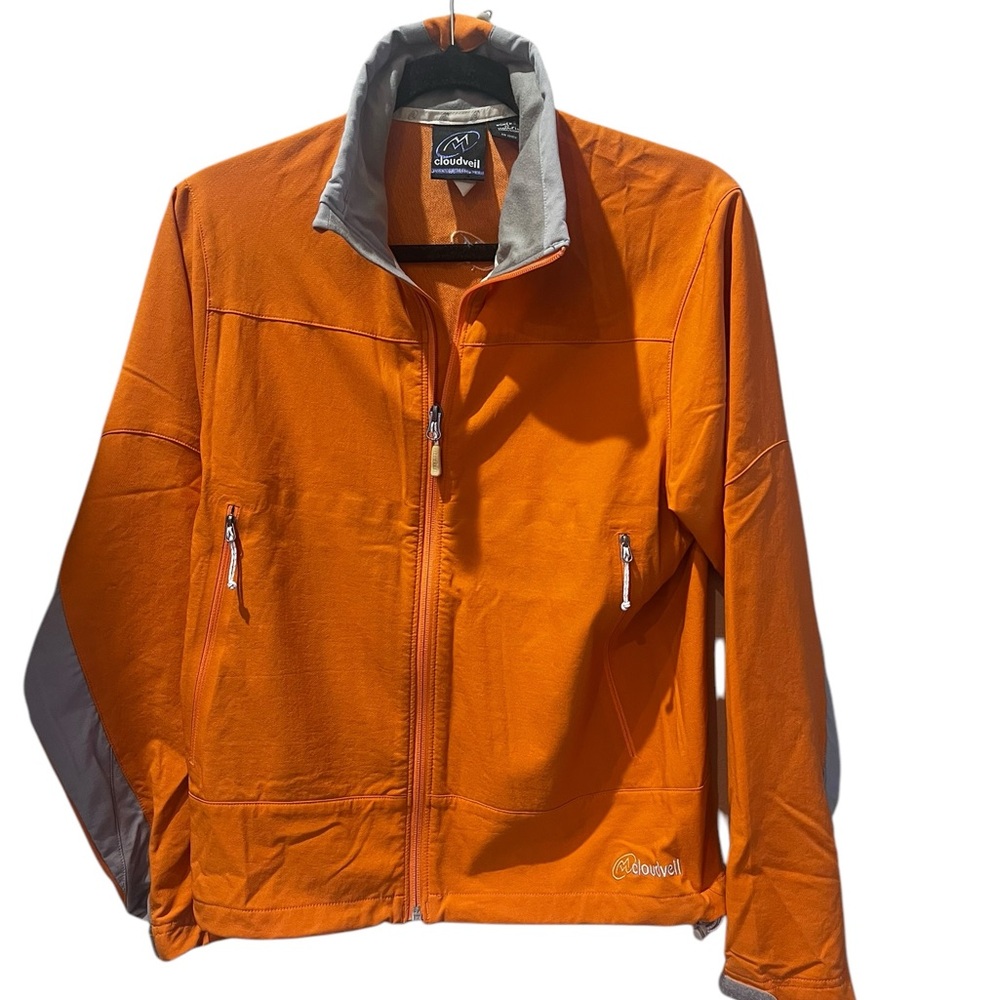 Cloudveil‎ Softshell Windbreaker Orange Size Medium Front zip pockets